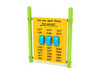 Spelling Panel with Lime Green Posts, Sunglow Yellow Panel and Sky Blue Middle Insert