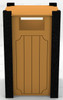 Frog Furnishings 32 Gallon Ridgeview Trash Receptacle - Cedar