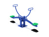 Flip Flopper Duo Spring Rider with Cobalt Blue Posts and Primary Green Seats