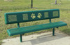 Basic Dog Paw Bench in Green