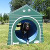 Dog-On-It Parks Double Bow Wow Barrel with Doghouse