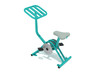 Single Station Exercise Bike - Teal Posts/Silver Rails