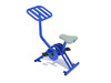 Single Station Exercise Bike - Cobalt Blue Posts and Rails