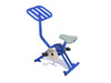 Single Station Exercise Bike - Cobalt Blue Posts/Sand Dollar Rails