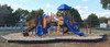 Chagrin Falls Spark Structure in custom color installed at Wynnewood Elementary - Wynnewood, OK. 