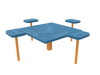 Comes with Square Dog Grooming Table with Accessory Arms