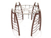 Curved Post Circle Overhead Swinging Ring Ladder
