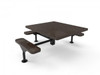 3 Seat Accessible - Punched Steel - Surface Mount