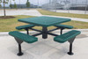 MyTCoat 46" Square Nexus Pedestal Table