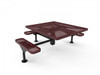 3 Seat Accessible - Expanded Metal - Surface Mount