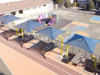 Single Post Pyramid Cantilever Shade Single Post Pyramid Cantilever Shade