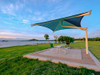 Single Post Pyramid Cantilever Shade Single Post Pyramid Cantilever Shade
