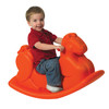 Molded Rocking Horse Climber - Orange