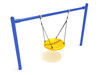 1-Bay Arch Nest Swing in Cobalt Blue Frame and Sunglow Yellow Seat