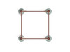 Inclined Quadruple Station Chin Up Bars - Top View