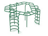 Triangle Overhead Ladder Climber - Rainforest Green