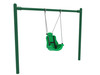 High-Capacity Single Post Adaptive Swing- Green Frame and Green Seat