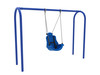 High-Capacity Arch Post Adaptive Swing- Blue Frame and Blue Seat