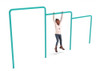 Triple Uneven Agility Bars - Teal