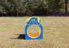 Duke the Dog in Blue and Yellow