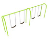 2-Bay Arch Swing in Lime Green