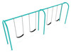 2-Bay Arch Swing in Teal