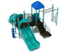 Custom Colors - Pacific Blue Roof/Climber, Teal Slides/Posts, Matte Black Rails