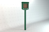 Small Hinged Message Board - Green