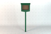 Small Hinged Message Board - Green