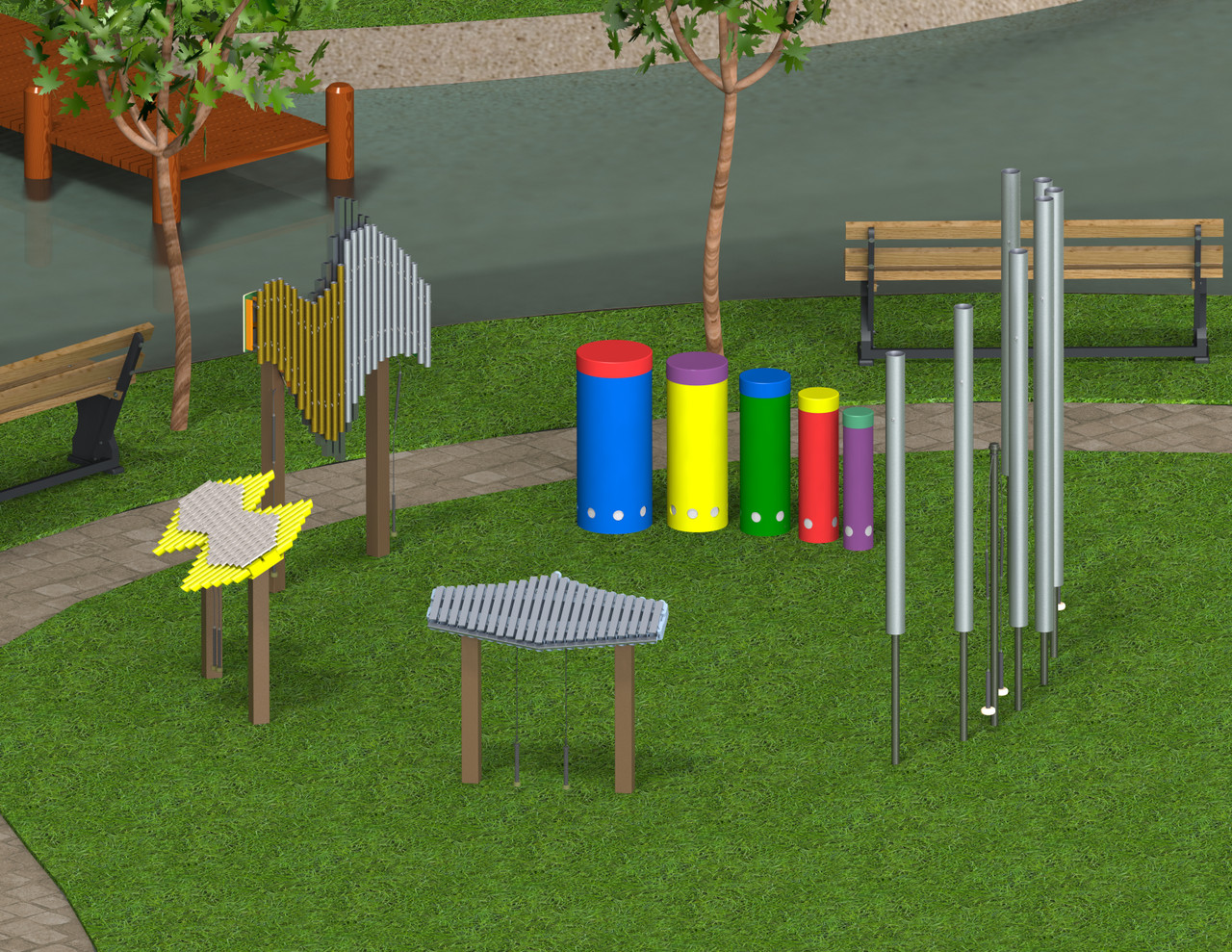 Premium Outdoor Instrument Ensemble | NoahsPlay.com