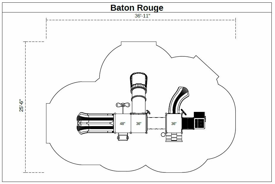 Baton Rouge Spark Playground Structure