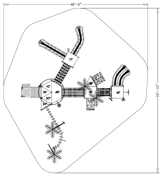 Fancy Frog Tree House Playground Structure | NoahsPlay.com