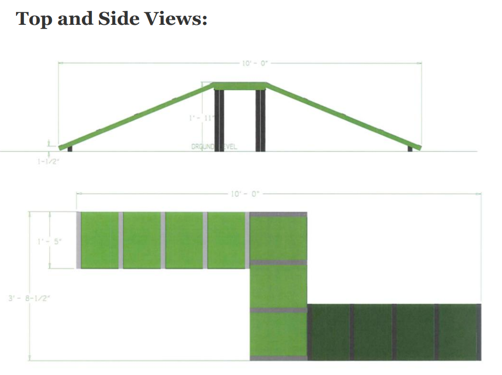 DogOnIt Parks Dog Park Dachshund Double Ramp