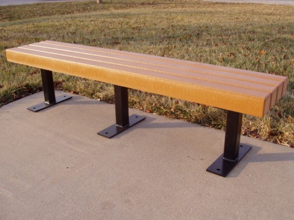 Frog Furnishings Trailside Backless Park Bench | NoahsPlay.com