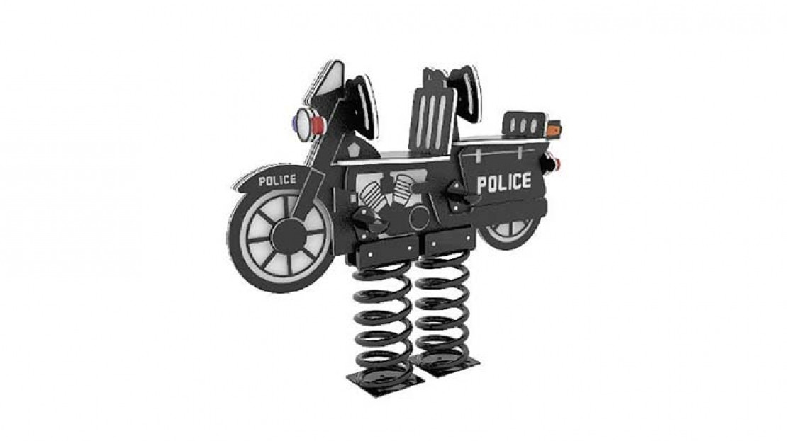 Superior 2-Seat Police Motorcycle Spring Rider | NoahsPlay.com