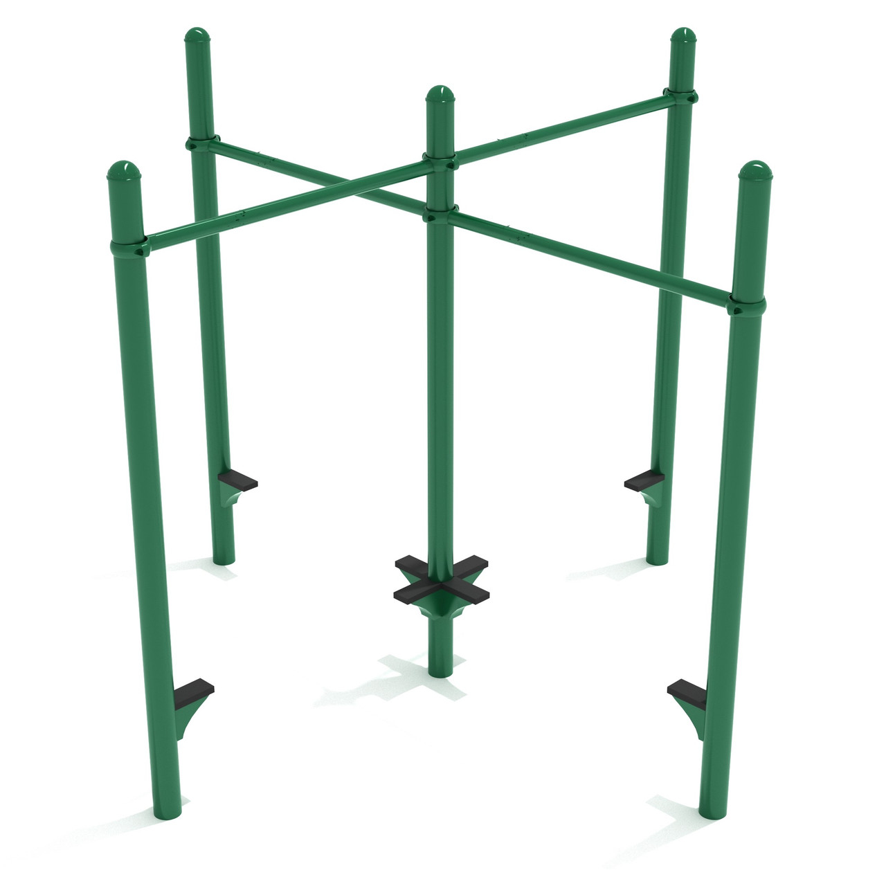 Quadruple Pull Up Bar Unit