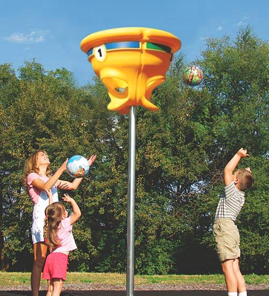 Triple Ball Toss Basket