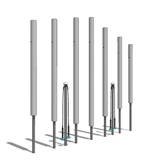Freenotes Harmony Contrabass Chimes Outdoor Instrument