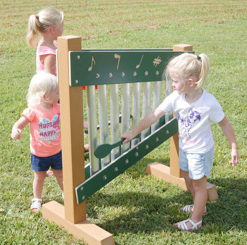 Infinity Playgrounds Recycled Plastic Chime Wall