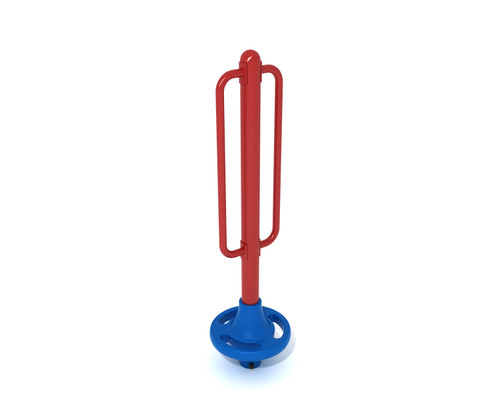 Freestanding Pod Climber - 1 Pod- Brick Red Post/Rail & Pacific Blue Plastic