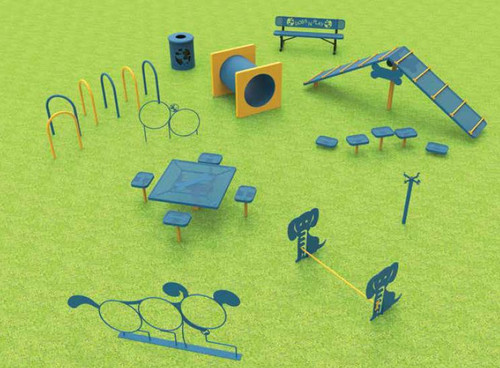 Recycled Intermediate Agility Course - Adventure Playground