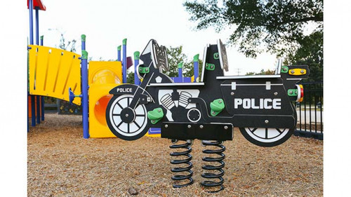 Superior 2-Seat Police Motorcycle Spring Rider | NoahsPlay.com