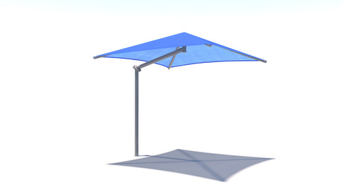 Single Post Pyramid Cantilever Shade Single Post Pyramid Cantilever Shade