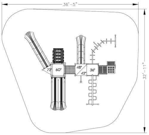 Forbidden Fortune Castle Spark Playground Structure