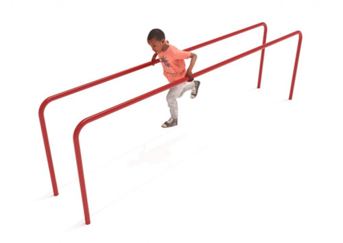 Parallel Training Bars - Brick Red