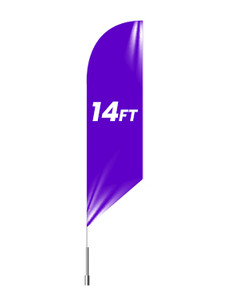Feather Angled Flag 14FT Feather Angled Flag 14FT