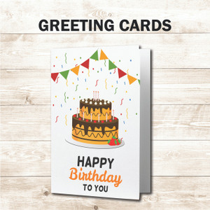 4.25 in x 5.5 in Folded Greeting Cards & Invitations