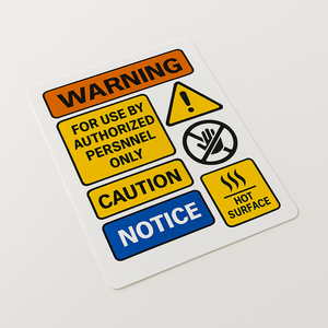 Image of sticker sheet with multiple stickers on the sheet on a white background