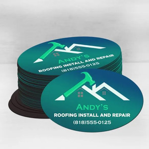 Magnetic Oval Business Cards Magnetic Oval Business Cards