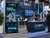 Standard retractable banner stand displayed at an AI robotics trade show booth promoting industrial automation and live demonstrations